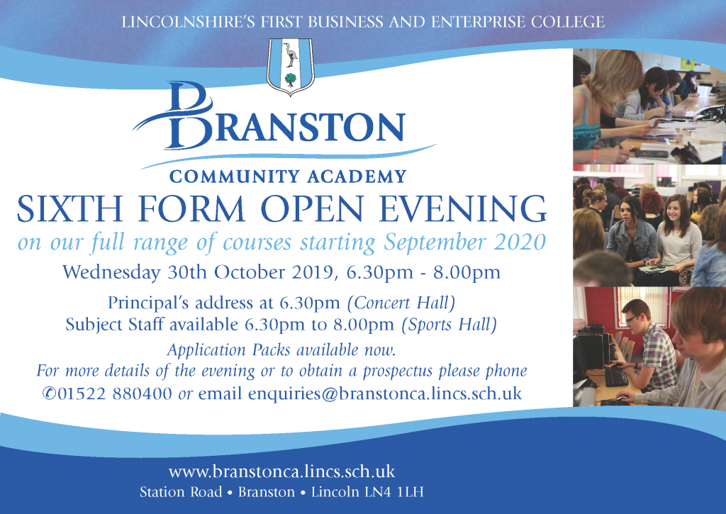 sixth form open evening