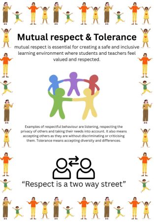 Mutual respect  Tolerance